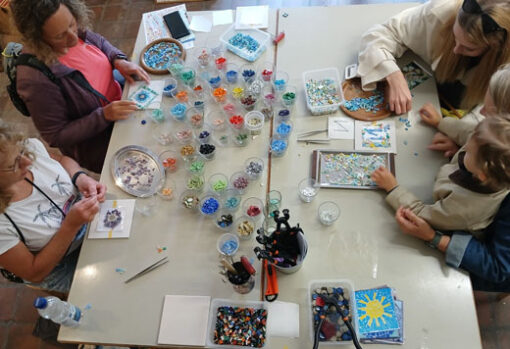 Kornblumenkunst offene Mosaikwerkstatt