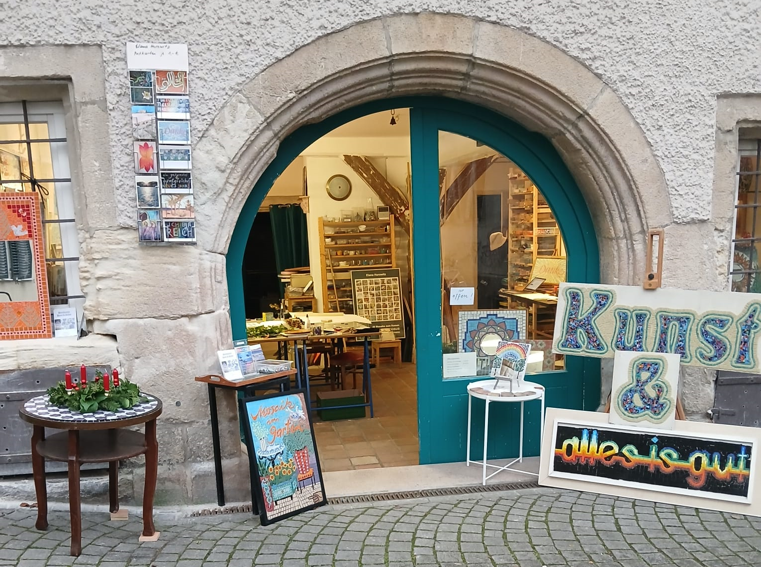 Kornblumenkunst Mosaik & Pastell